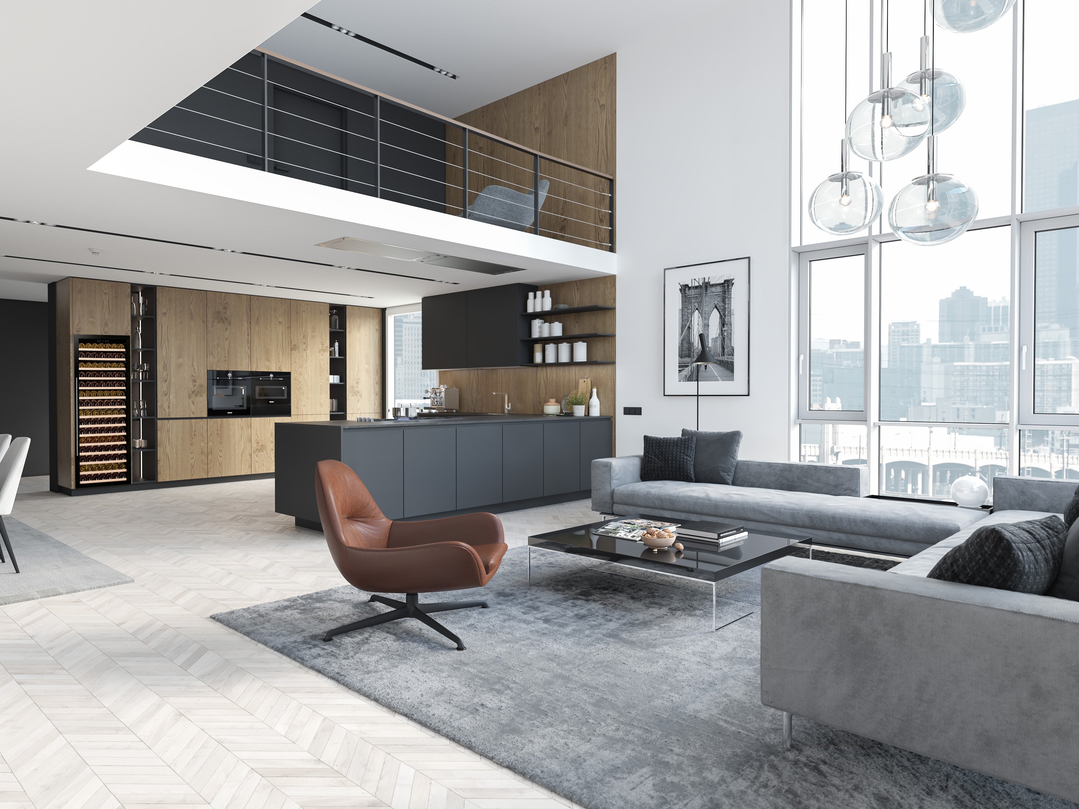 Large capacity wine coolers