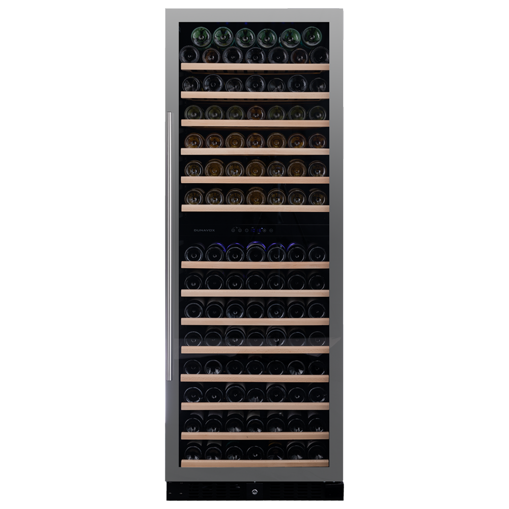 Dunavox GRANDE-181 vinskåp för 181 flaskor med premiumdesign och två temperaturzoner