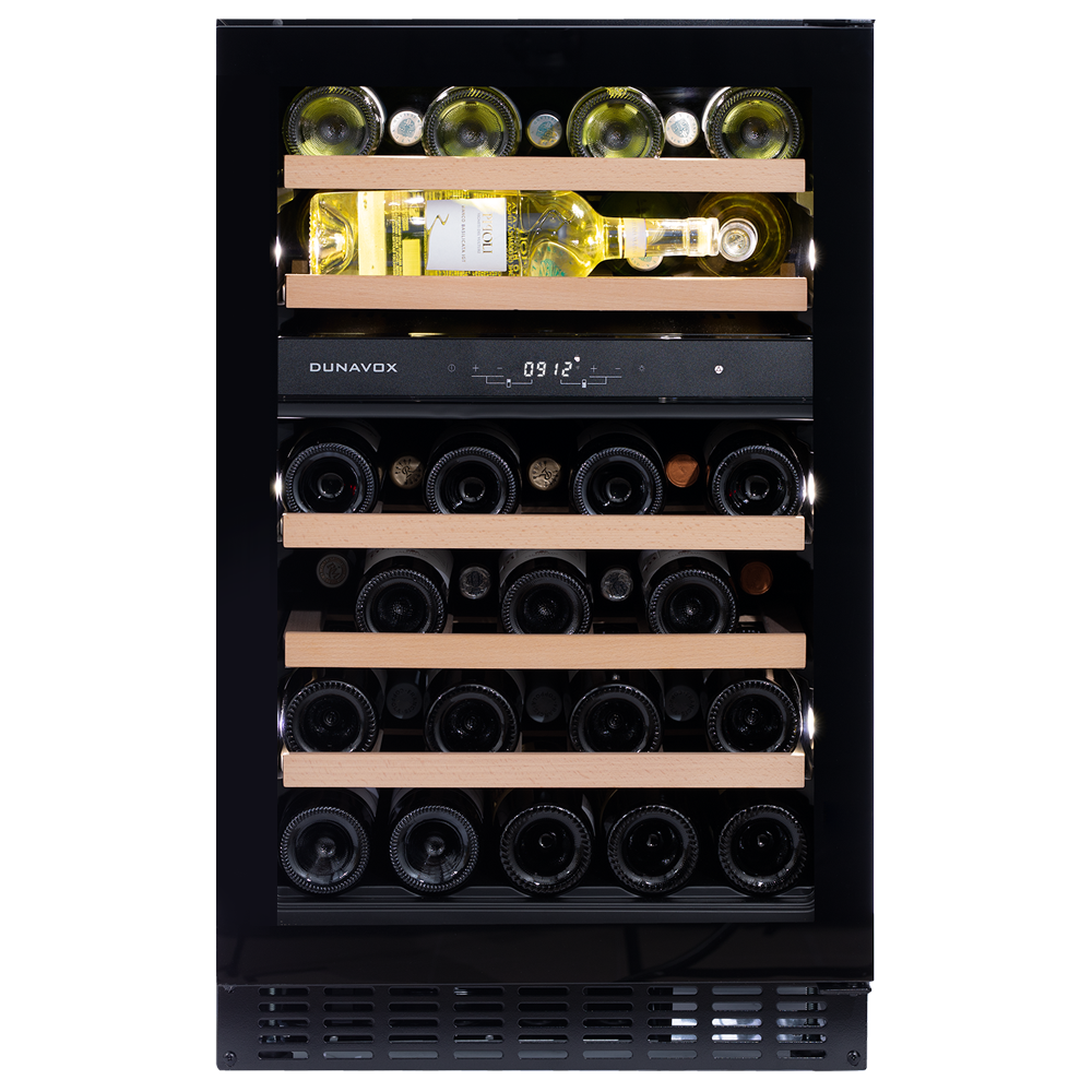 Dunavox FLOW-38.TO vinkyl med push-to-open och två temperaturzoner